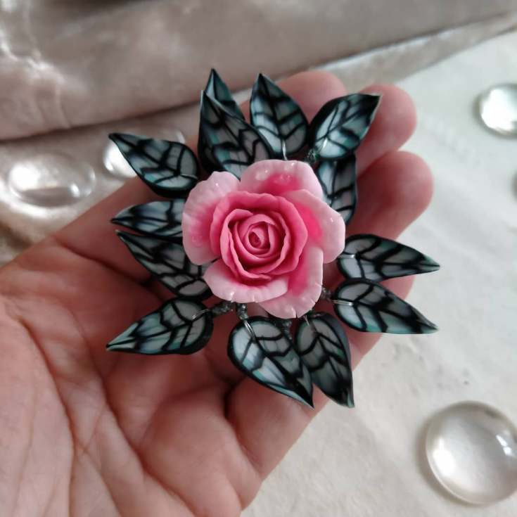 Розы из полимерной глины
