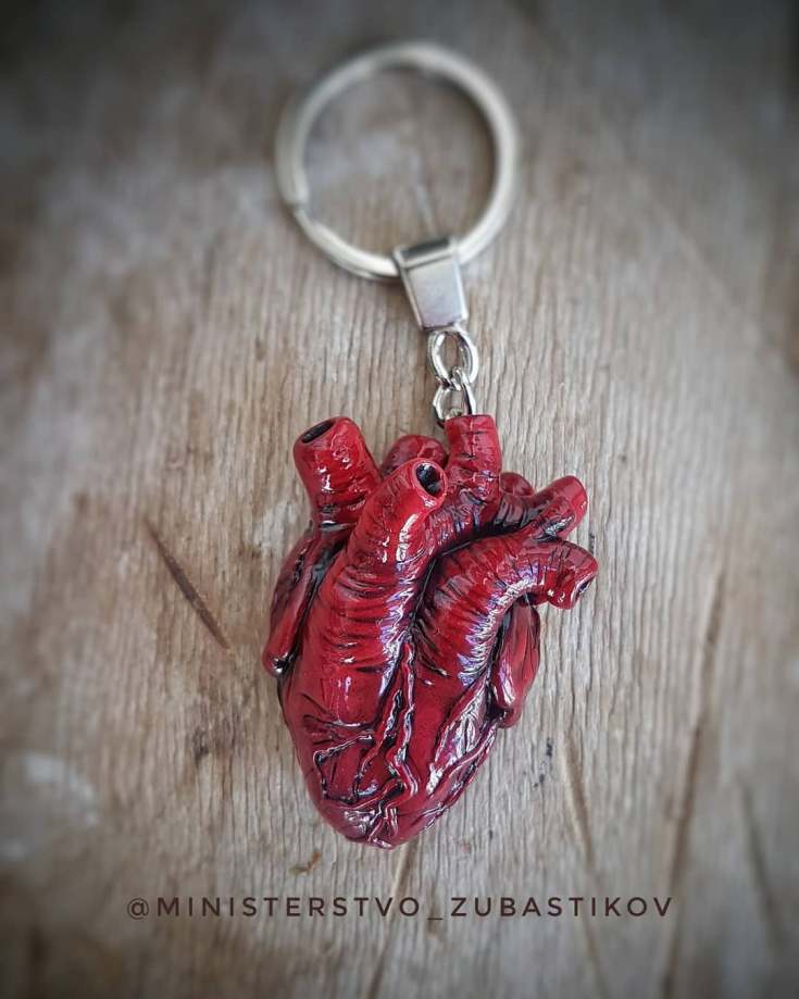 Сердце из полимерной глины